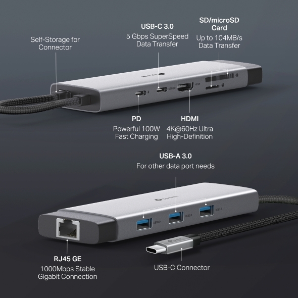 Hub USB Type-C 9 Cổng TP-link UH9120C
