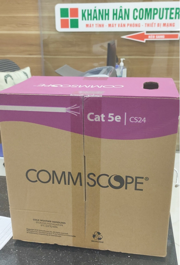 Cáp mạng Commscope U/UTP, Cat.5e, 4 đôi, 24 AWG, P/N: 6-219590-2
