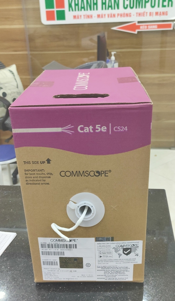 Cáp mạng Commscope UTP Cat5e cuộn 305m Chính hãng (P/n: 6-219590-2)