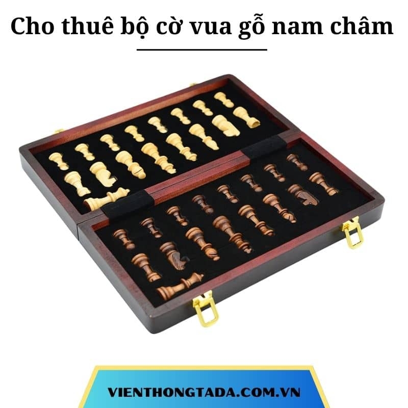 Cho thuê bộ cờ vua gỗ nam châm và đồng hồ thi đấu cờ vua tại Hà Nội, Hải Phòng, Đà Nẵng, TP Hồ Chí Minh