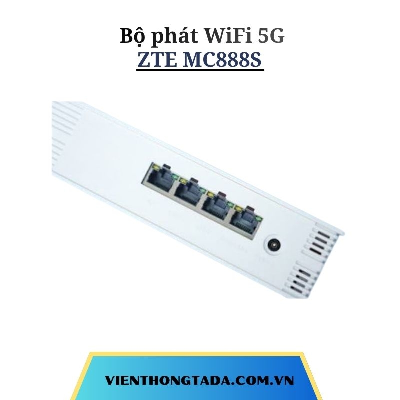 Bộ Phát WiFi 5G ZTE MC888S | Router WiFi 5G WiFi 6 AX3000, Tốc độ 3Gbps, Hỗ trợ 128 thiết bị, 4 cổng Gigabit 
