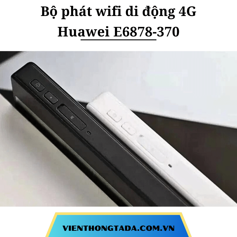 Huawei E6878-370 | Bộ Phát Wifi Di Động 4G/5G 1.65Gbps, Pin lớn 8.000mAh, 2 Băng Tần| Bảo hành 12 tháng