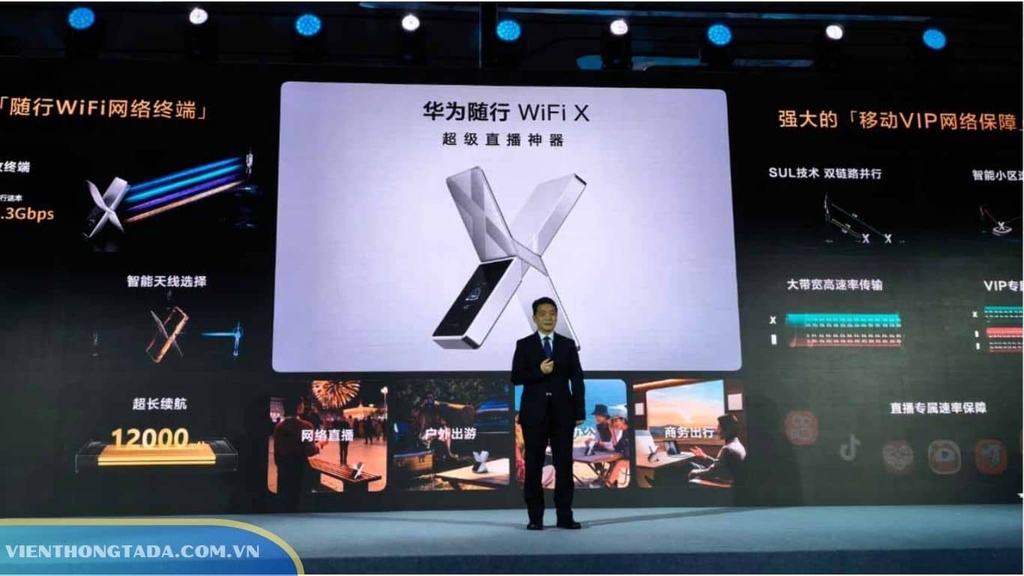 Huawei Mobile WiFi X nổi bật với tốc độ 5G lên đến 5.3Gbps