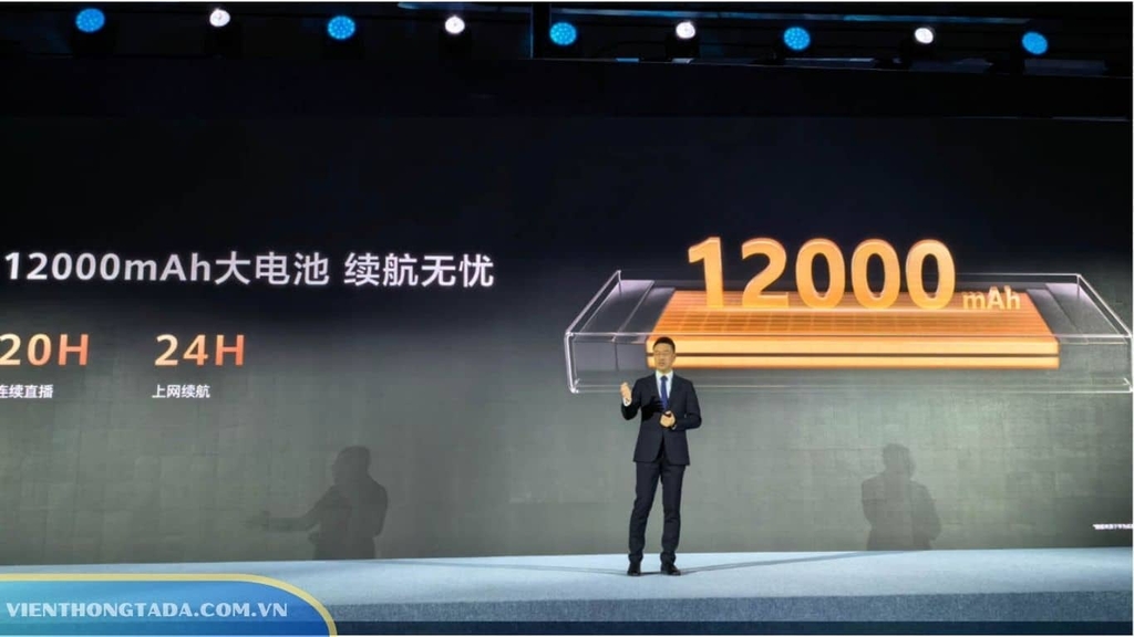 Huawei Mobile WiFi X sở hữu pin 12.000mAh dùng liên tục đến 24 giờ