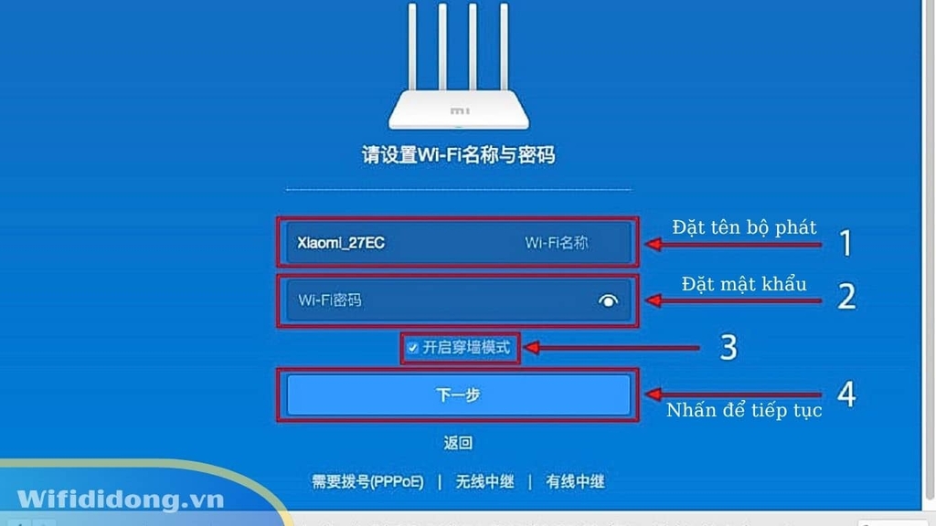 Hướng Dẫn Đổi Tên Và Mật Khẩu Bộ Phát WiFi Xiaomi