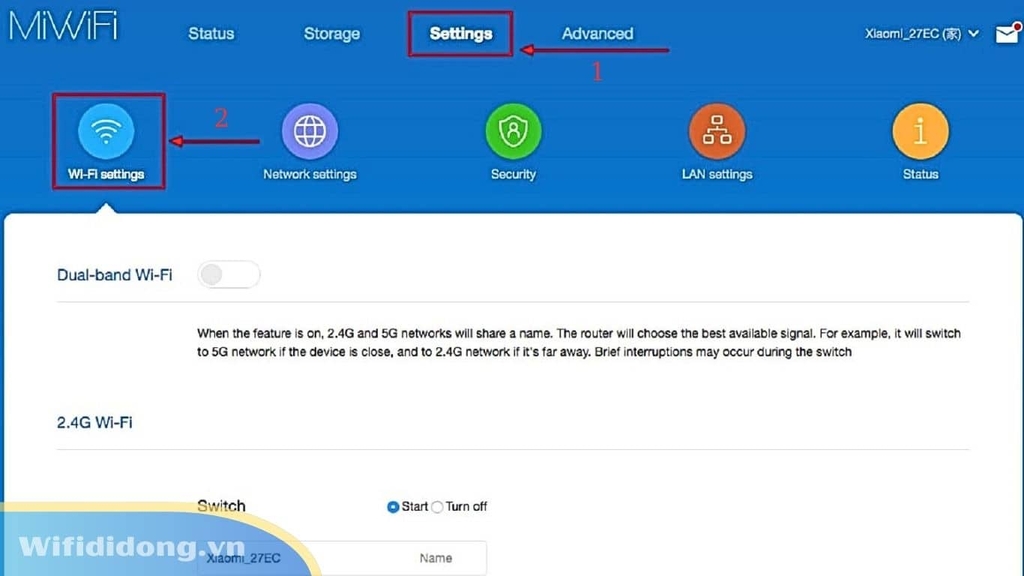 Hướng Dẫn Đổi Tên Và Mật Khẩu Bộ Phát WiFi Xiaomi