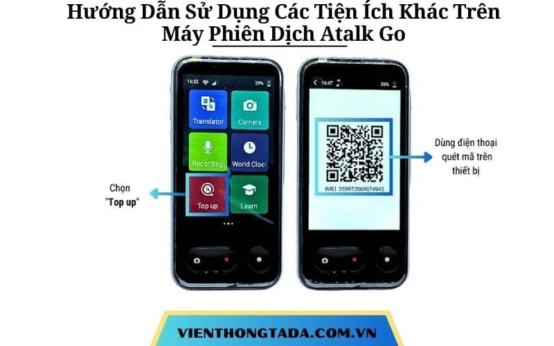 Hướng Dẫn Sử Dụng Các Tiện Ích Khác Trên Máy Phiên Dịch Atalk Go Chi Tiết, Dễ Dàng