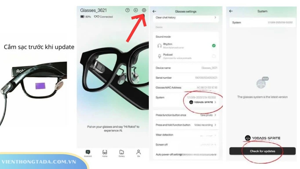 Hướng dẫn cài đặt Rokid Glasses chi tiết từ A-Z