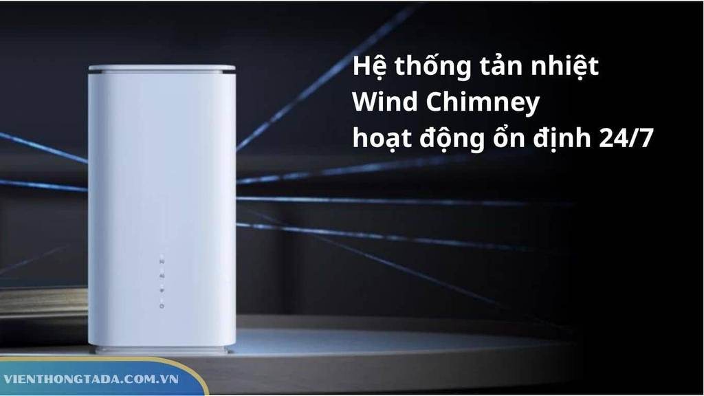 OPPO CPE T1a được trang bị hệ thống tản nhiệt Wind Chimney Structure