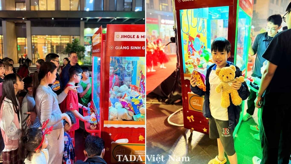 TADA Việt Nam Cho Thuê Máy Gắp Thú Tại Sự Kiện Jingle & Mingle 2025 Của Cư Dân Masterise
