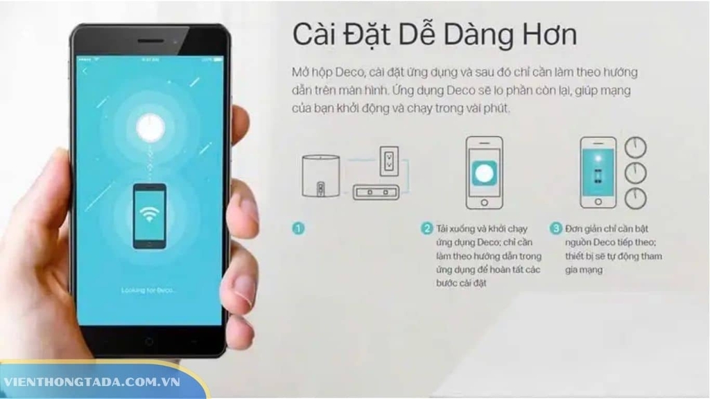 Ứng dụng Deco giúp việc cài đặt và quản lý TP-Link Deco X60 trở nên đơn giản