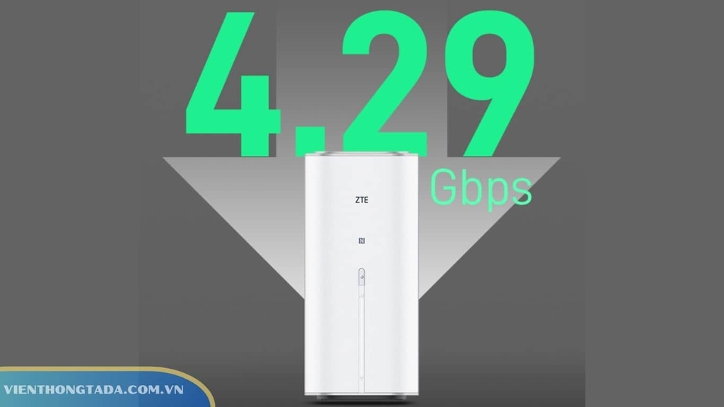  ZTE G5 Ultra còn hỗ trợ 5G-Advanced đạt tốc độ 4.29Gbps