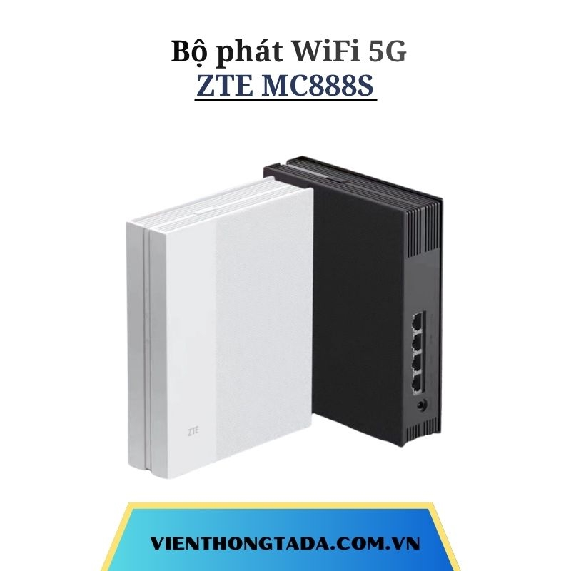 Bộ Phát WiFi 5G ZTE MC888S | Router WiFi 5G WiFi 6 AX3000, Tốc độ 3Gbps, Hỗ trợ 128 thiết bị, 4 cổng Gigabit