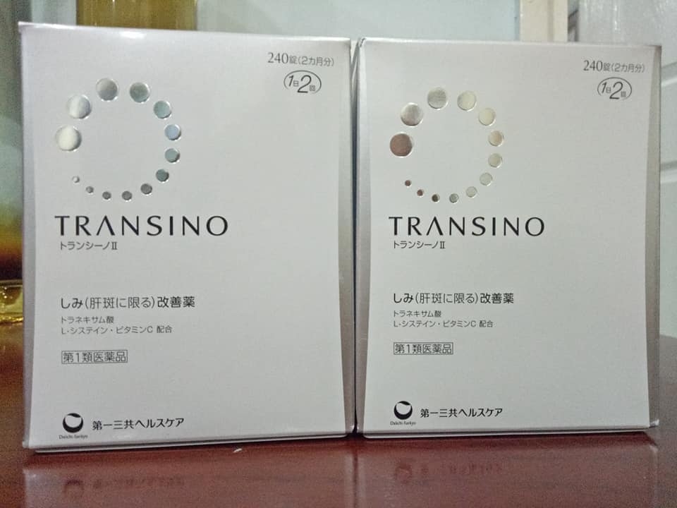 VIÊN UỐNG TRẮNG DA TRỊ NÁM TRANSINO WHITENING 240 VIÊN NHẬT BẢN