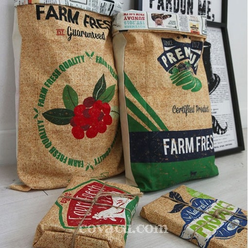 Vải vintage Farm với họa tiết nông trại
