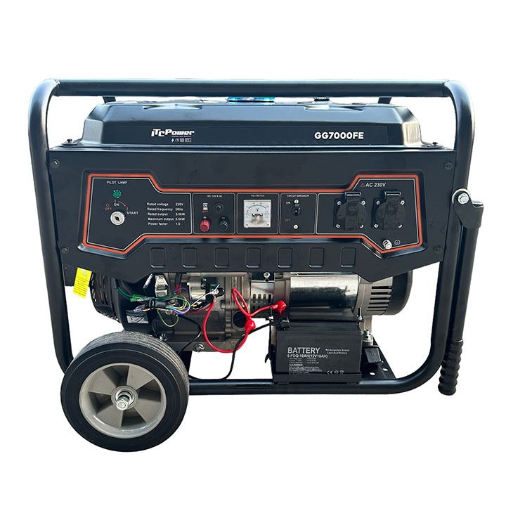 Máy Phát Điện 5KW ITC GG7000FE - Chạy Xăng, Đề Nổ, Bền Bỉ, Giá Tốt