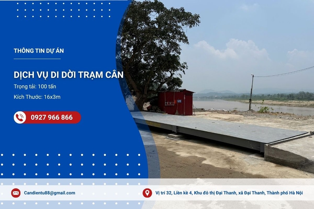 Dịch Vụ Di Dời Trạm Cân Ô Tô 100 Tấn (16x3m) tại Yên Bái