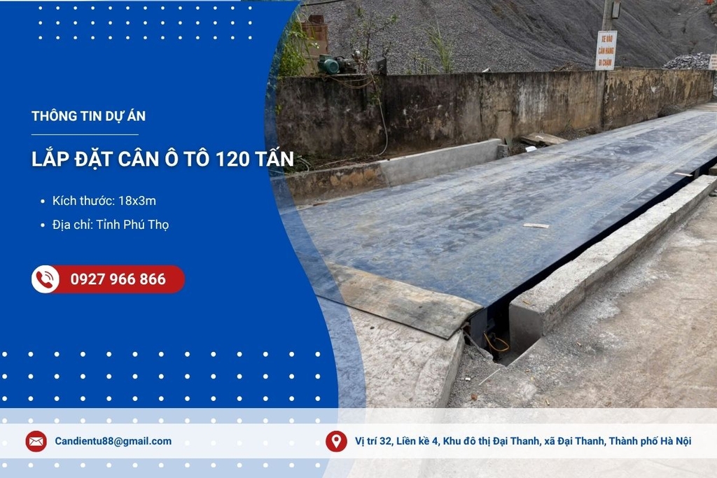 Lắp Đặt Và Kiểm Định Trạm Cân 80 Tấn 18x3m Phú Thọ
