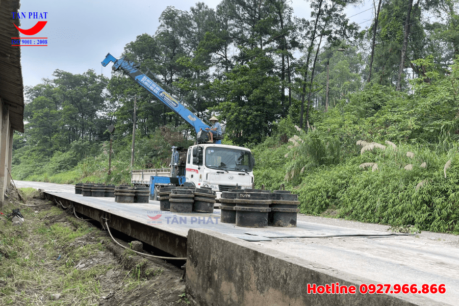 Kiểm định cân ô tô điện tử 120 tấn tại Thanh Ba, Phú thọ