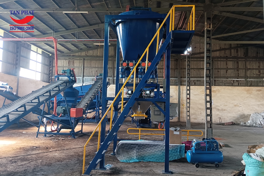 Lắp đặt hệ thống cân đóng bao tại hà nội - Công suất 240-320 bao/giờ