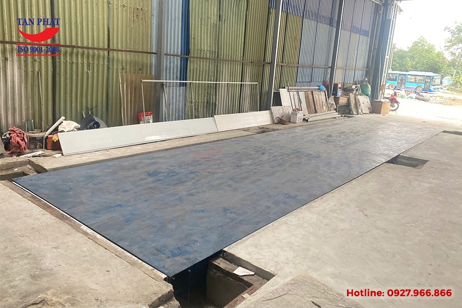 Cân ô tô 80 tấn (12x3m) lắp đặt tại Ứng Hòa, Hà Nội