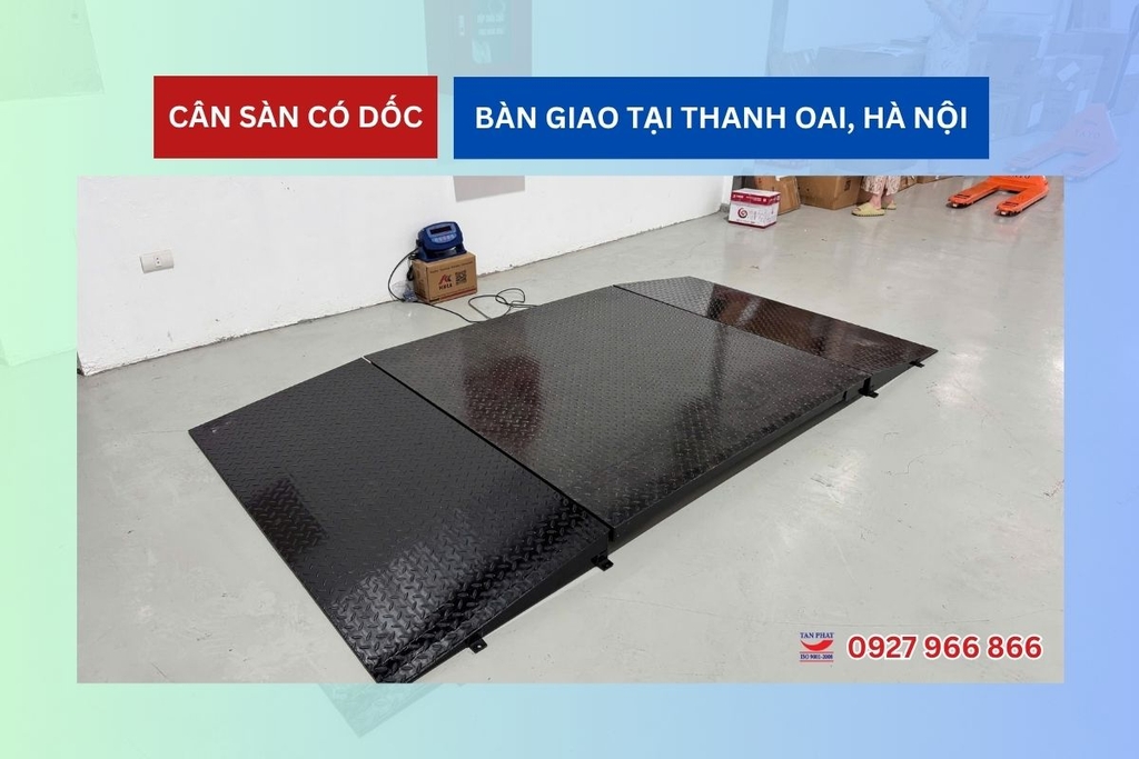 Bàn giao cân sàn có dốc lên xuống tại Thanh Oai, Hà Nội