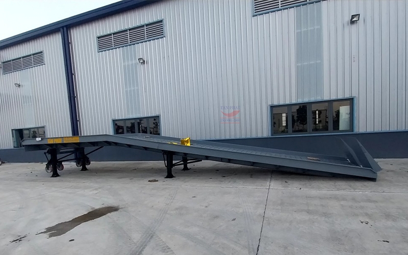 Cầu dẫn xe nâng 10 tấn (13m x 2.4m) bàn giao tại Hải Phòng