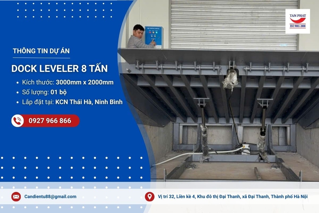 Bàn giao Dock Leveler 8 tấn tại KCN Thái Hà, Ninh Bình
