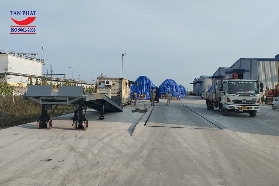 Lắp đặt cân ô tô 80 tấn và cầu xe nâng 8 tấn tại Thanh Hóa