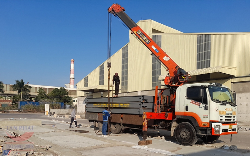 Lắp đặt trạm cân 80 tấn tại Quảng Ninh