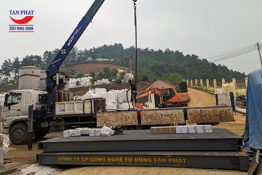 Cân ô tô điện tử lắp đặt tại Yên Bái