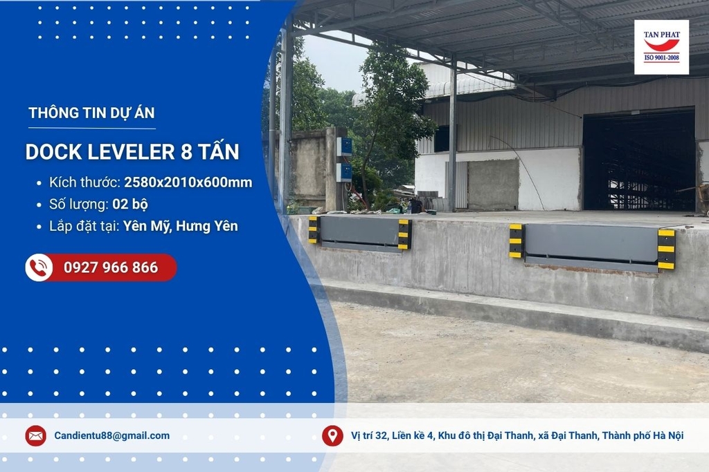 Sản xuất và bàn giao sàn nâng thủy lực 8 tấn tại Phú Thọ