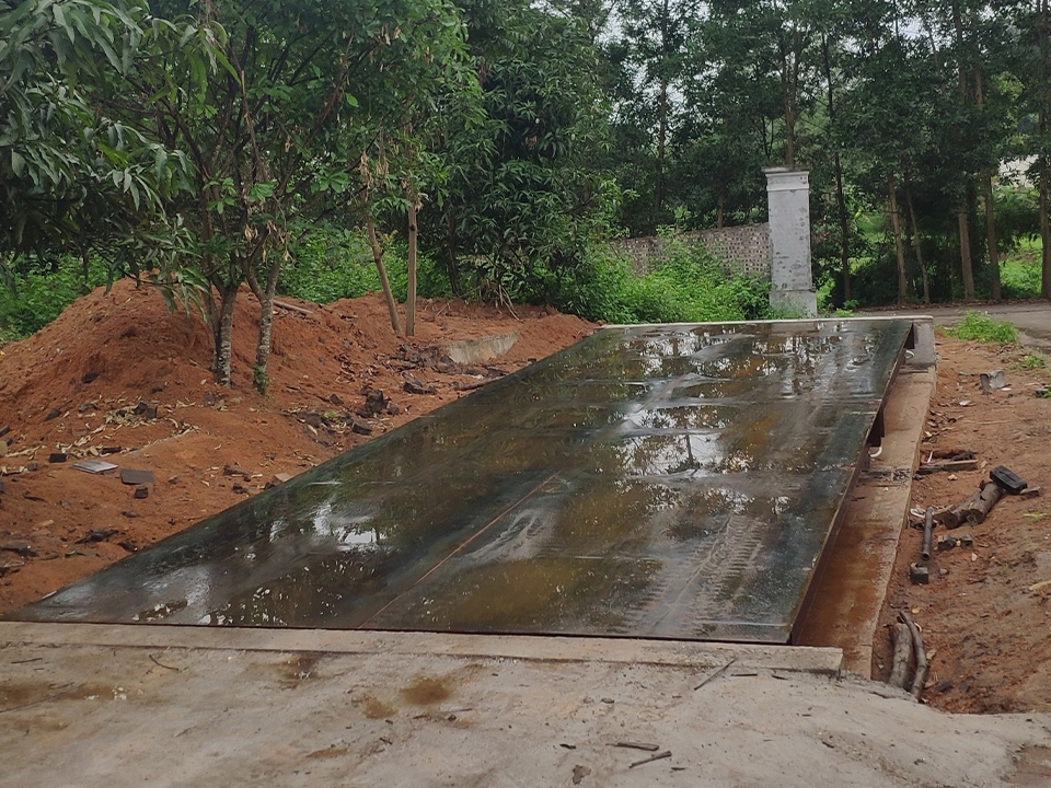 Thay mới thiết bị cho trạm cân xe tải 80 tấn