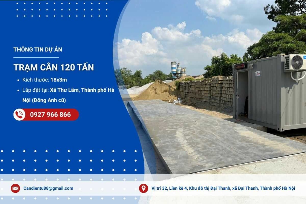 Dự án trạm cân 120 tấn tại Hà Nội về đích giữa cao điểm nắng nóng