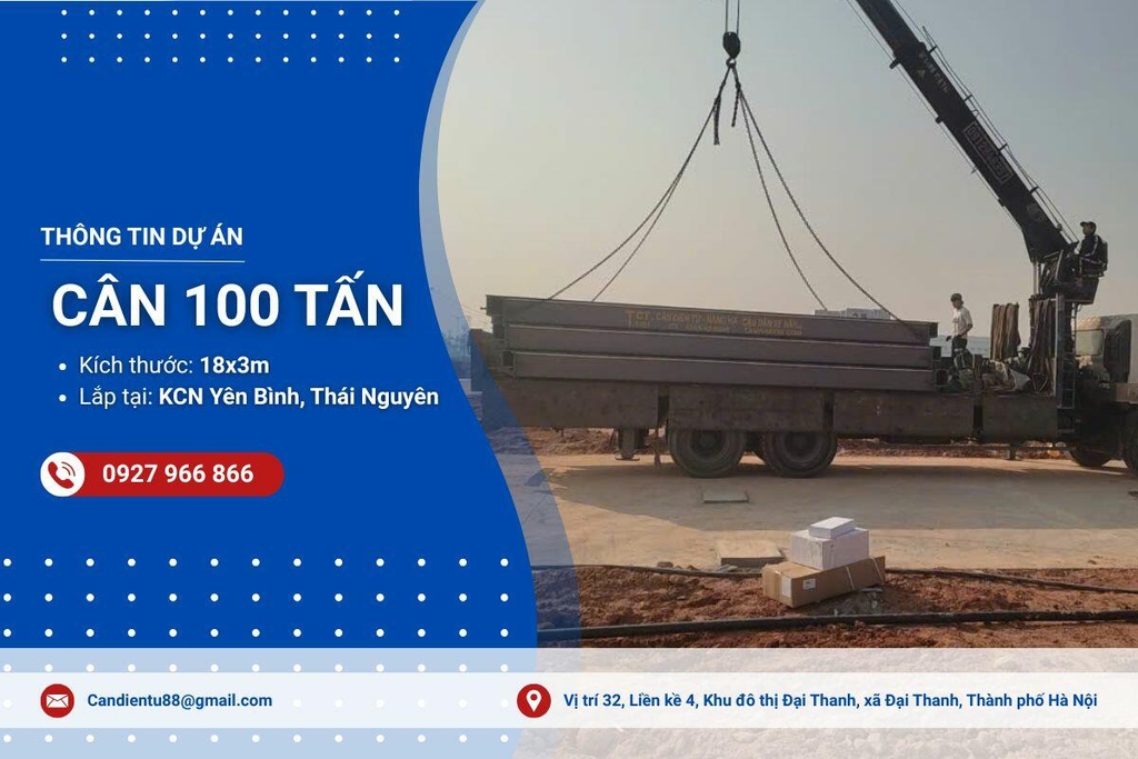 Dự án lắp đặt trạm cân điện tử tại Thái Nguyên