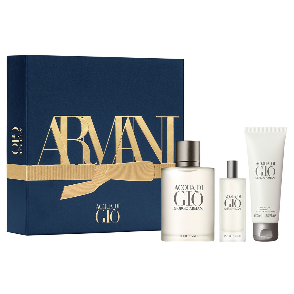 Gift Set Acqua Di Giò Giorgio Armani 3pc Linh Perfume