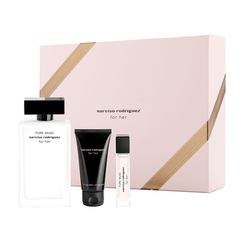 Gift Set Narciso Rodriguez Pure Musc For Her 3pcs (100ML + 10M + Lotion 50ML)