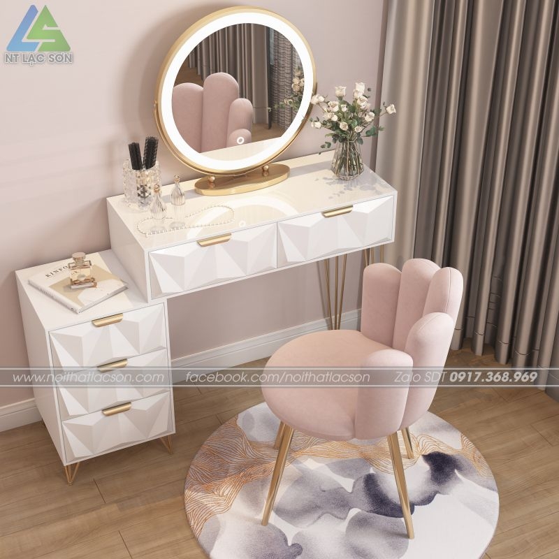 BÀN TRANG ĐIỂM HIỆN ĐẠI BTD02 | Nội Thất Lạc Sơn Bàn Trang Điểm Hiện Đại Btd02 | Nội Thất Lạc Sơn