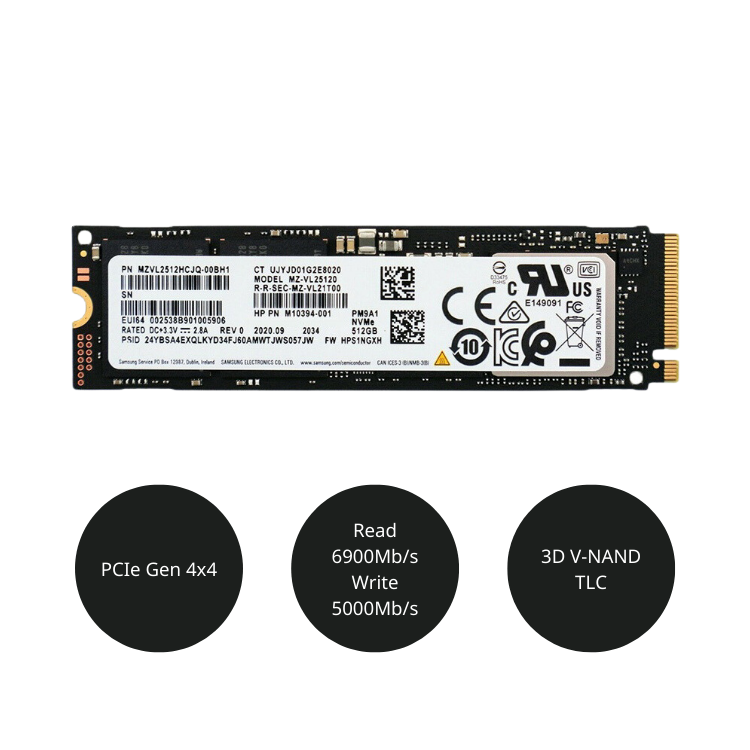 SSD Samsung NVMe PM9A1 M.2 PCIe Gen4 x4 512GB | Máy Tính Minh Châu