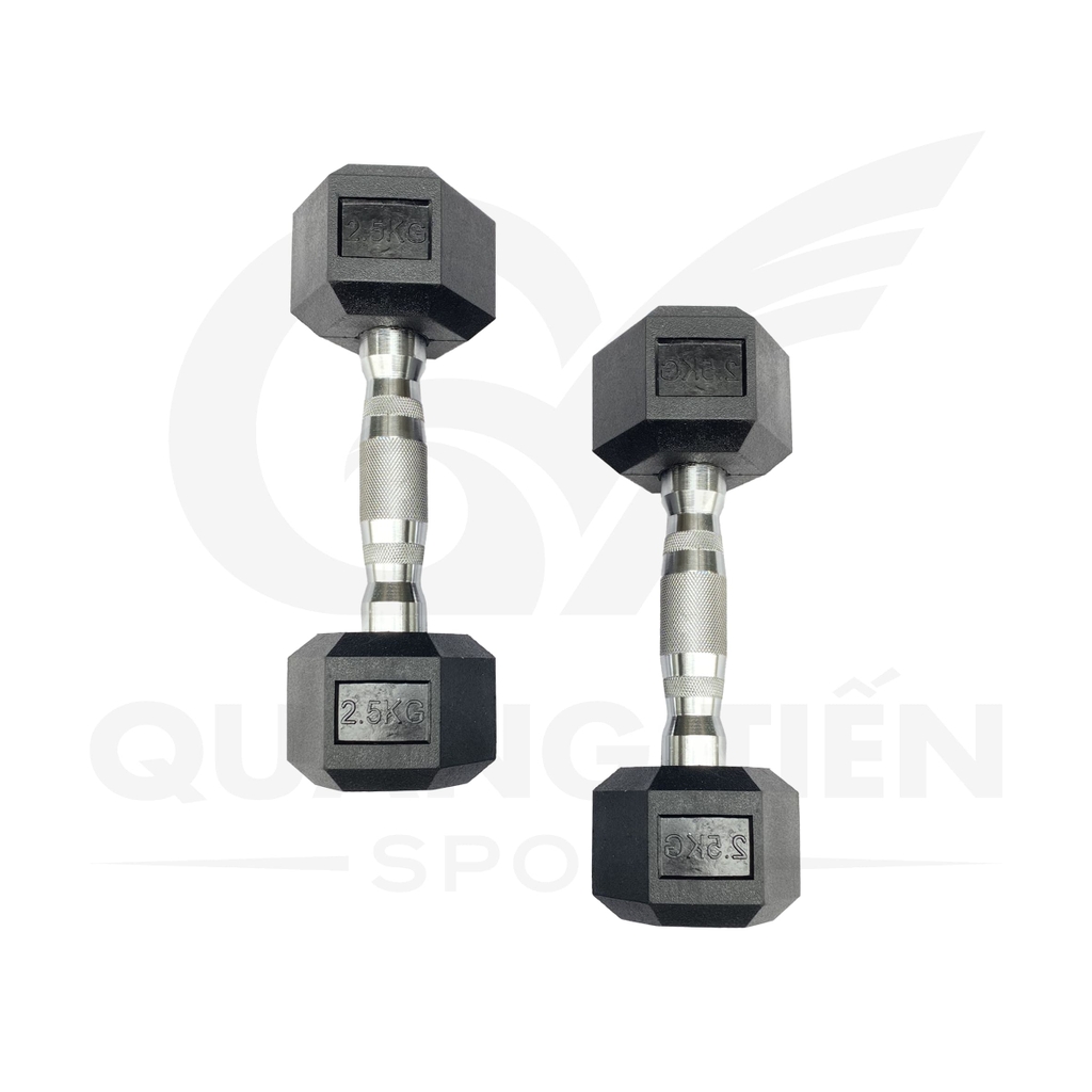 Tạ tay lục giác cao cu cao cấp QT02