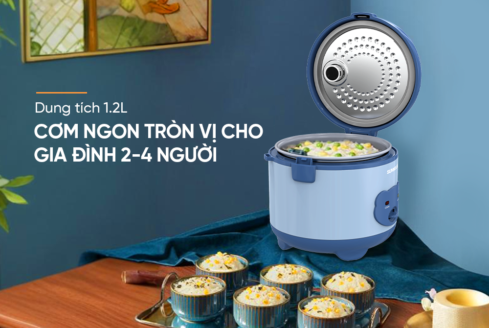 Nồi cơm điện 1.2L Sunhouse SHD8214