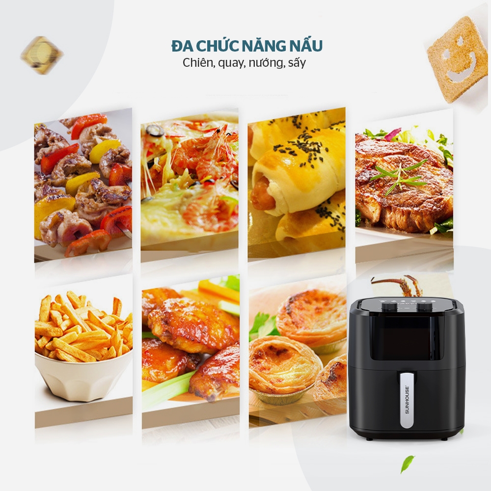 Nồi chiên không dầu 9L Sunhouse SHD4037