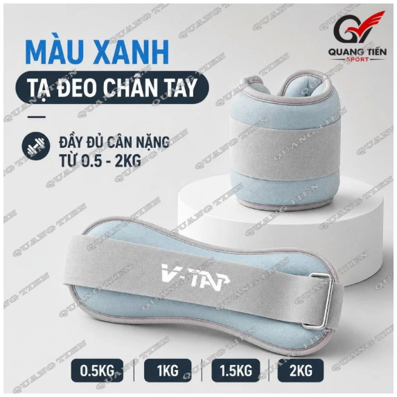 Tạ đeo chân, Dụng cụ hổ trợ đeo tay chân tập Yoga, Gym, Chạy Bộ, Tập thể dục tại nhà V-TAP (giá 1 chiếc)