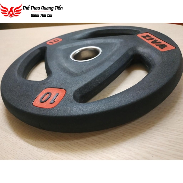 Tạ đĩa cao su Ziva 20Kg cao cấp 2021