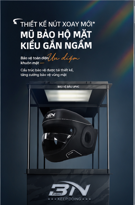 Mũ Bảo Vệ Đầu Boxing BN O-SHAPE Cao Cấp Chính Hãng