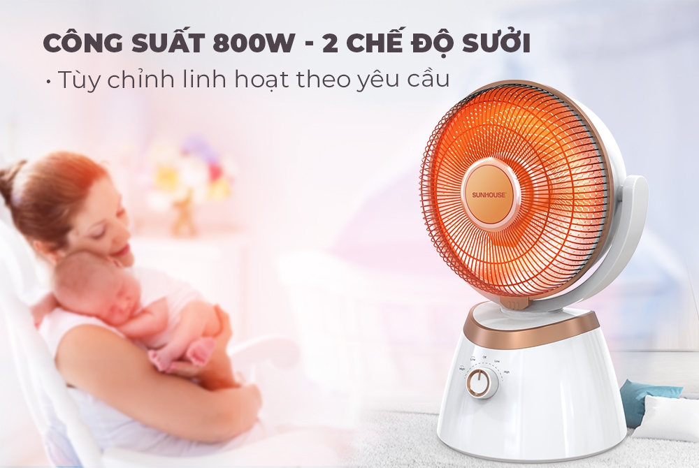 Quạt sưởi carbon Sunhouse SHD7008