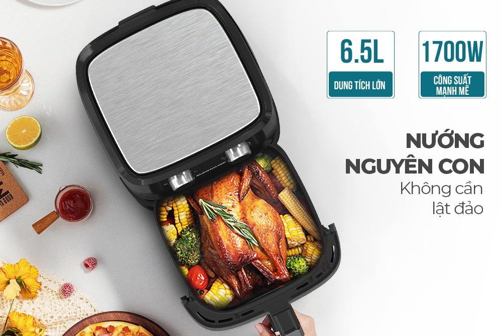 Nồi chiên không dầu 6.5L Sunhouse SHD4030