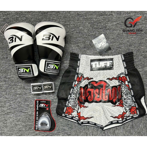 COMBO TẬP BOXING CƠ BẢN TẬP BOXING/MUAY THAI - TRẮNG