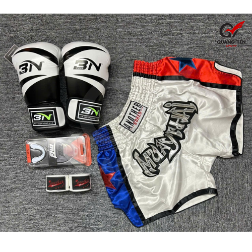 COMBO TẬP BOXING CƠ BẢN TẬP BOXING/MUAY THAI - TRẮNG