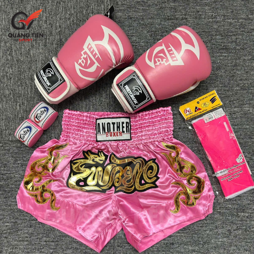 Combo Boxing/Muay Thái 4 món Cho Người Mới & Người Tập Lâu Năm - Hồng